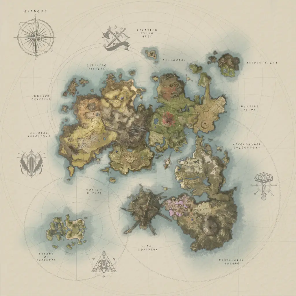 Mapa interativo de Altgard